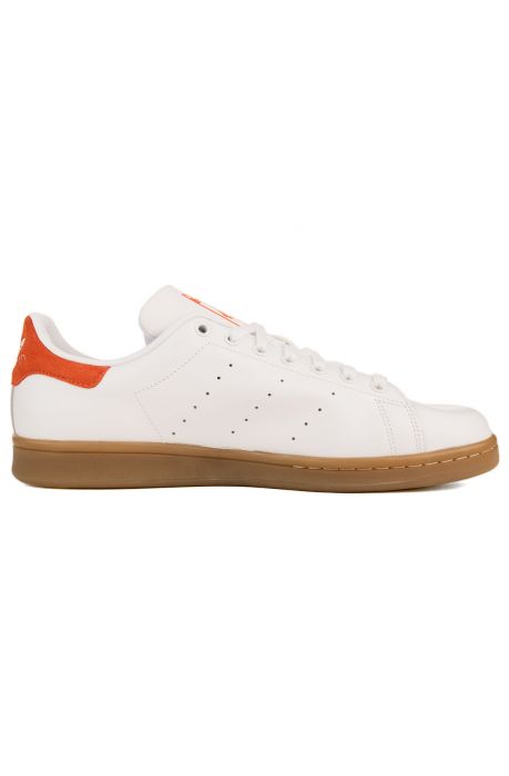 The adidas Stan Smith Sneaker in White & Orange