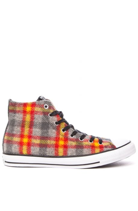 The Chuck Taylor All Star High Top Woolrich Collab Sneaker in Casino, Yellow Bird, & White