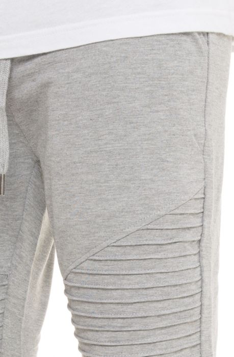 The Overlord Rouched Sweats in Heather Grey Heather Grey