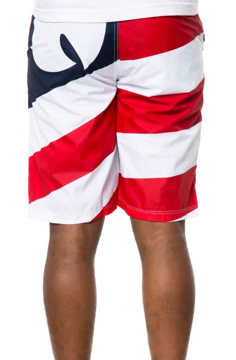 The Wu Flag Boardshorts in Red, White, and Blue