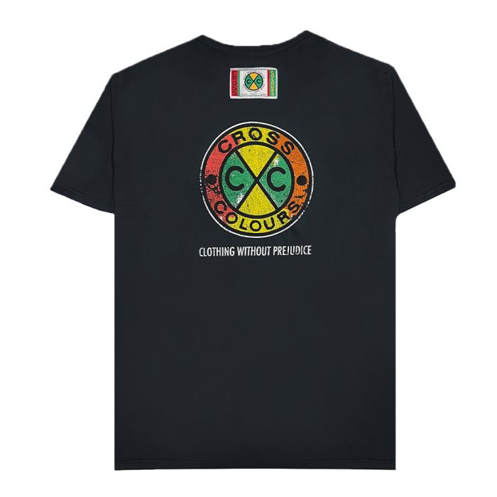 CROSS COLOURS Vintage Graffiti Circle Logo Tshirt C10017VGF-BLK ...