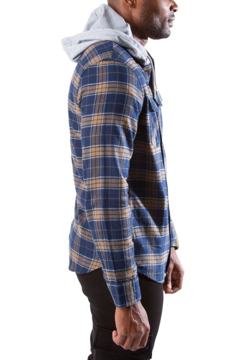 Parkway II Hooded Flannel Buttondown Shirt