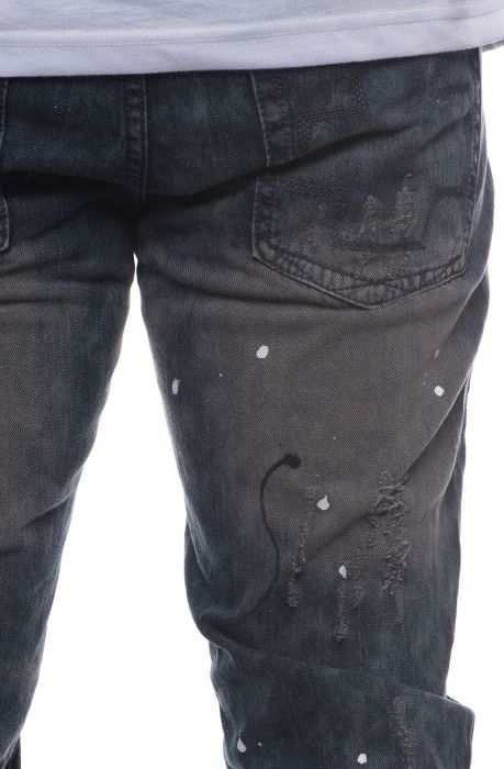 The Deconstructed Painter Denim in Paint Wash