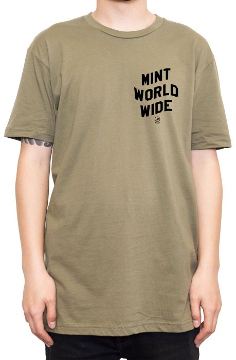 The Mint Wavy Tee in Olive