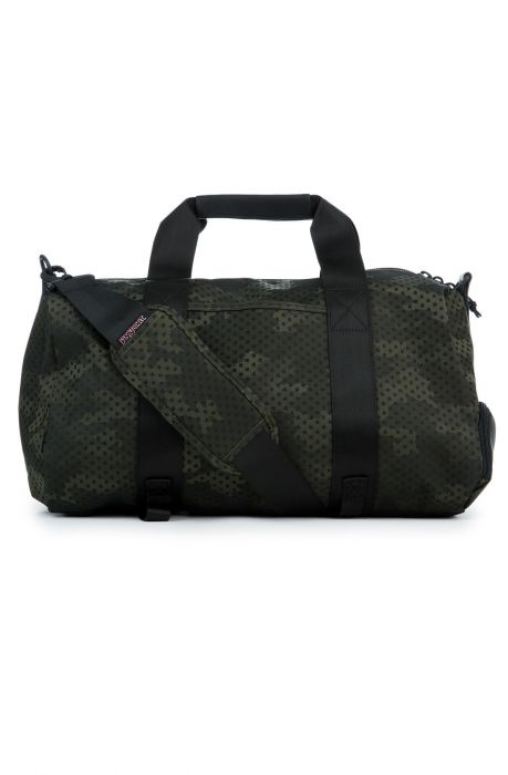 The Duffel DL Bag in Green Square Camo