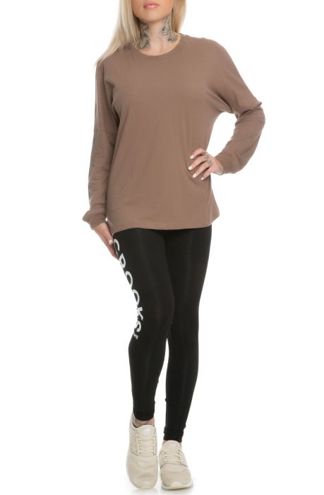 The Knit Dolman Sleeve Top - Crooks Femme in Dark Taupe