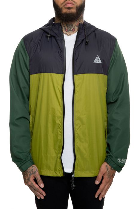 The Elevation Sulfur Jacket in Green and Yellow