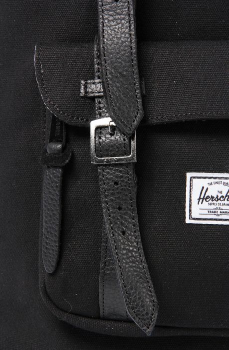 The Little America Canvas Backpack in Black