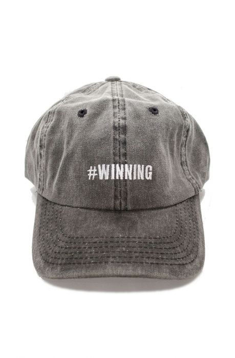 The Winning Dad Hat in Gray