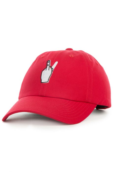 The Cease Fire Dad Cap in Red