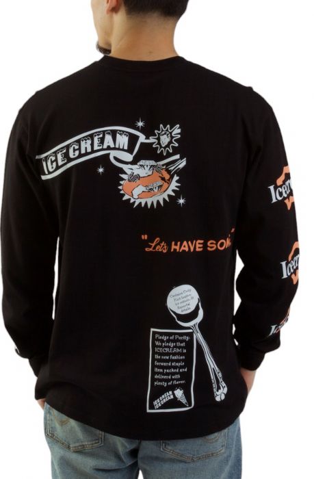 Ice Cream Style Facts Long Sleeve Shirt 441-2303BLK - Karmaloop