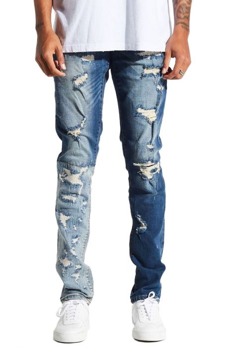 EMBELLISH The Alfbright Standard Denim in Blue Fade EMBSU118-217 ...