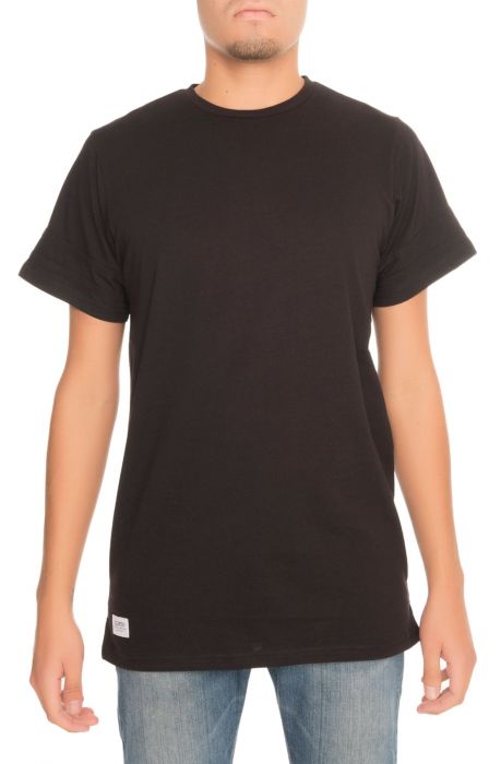 The Madison Elongated Tee in Black