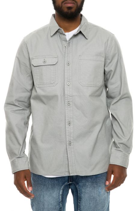 The Mercer LS Buttondown Shirt in Ash