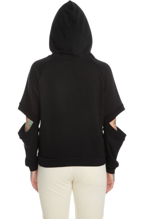 The Lucia Pullover Hoodie in Black