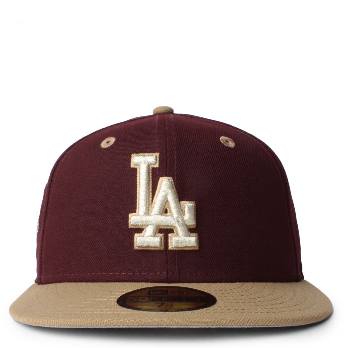 LA Dodgers New Era 59Fifty Fitted Hats - LA Lakers Color & Black Red Gray  Under Brim, LA Lakers Color:   -new-era-59fifty-fitted-hat-la-lakers-color-gray-under-brim/