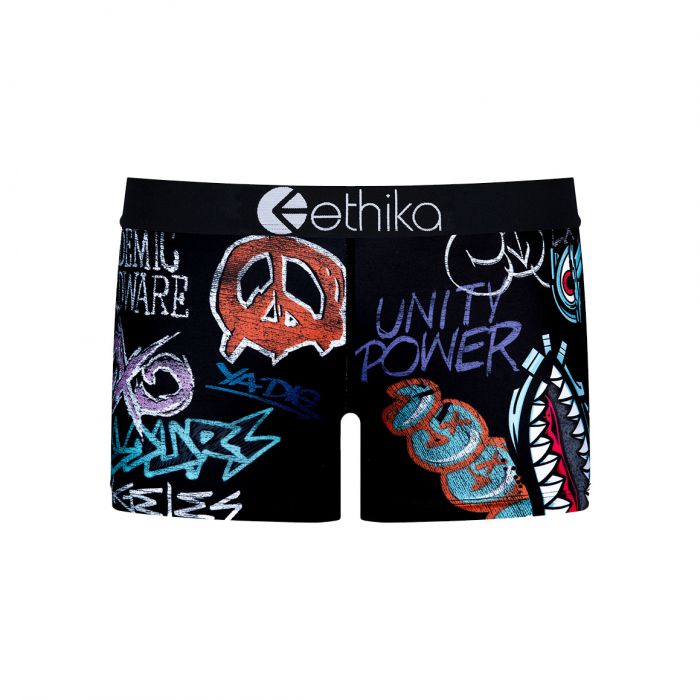 CROSS COLOURS x Ethika Graffiti Boy Shorts CL507EGRBLK Karmaloop