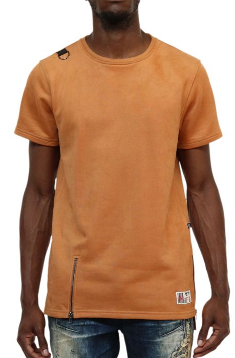 Kleep premium suede outshell feels french terry tee in timber
