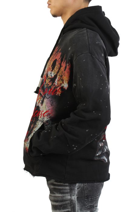 Caution Not So Quiet Ghost Rider Flames Hoodie