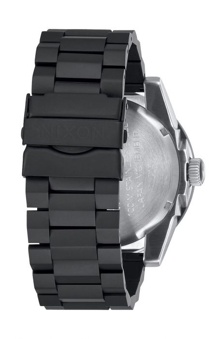 The Corporal Sterling Silver Watch in Black and Steel