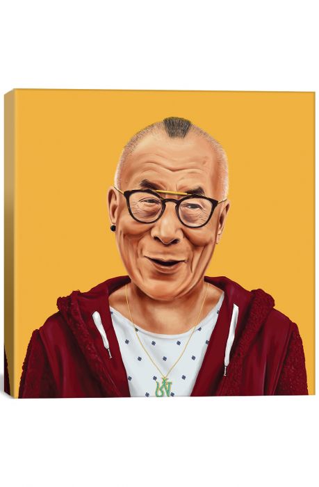 The Dalai Lama by Amit Shimoni Canvas Print 26 x 26 in Multi