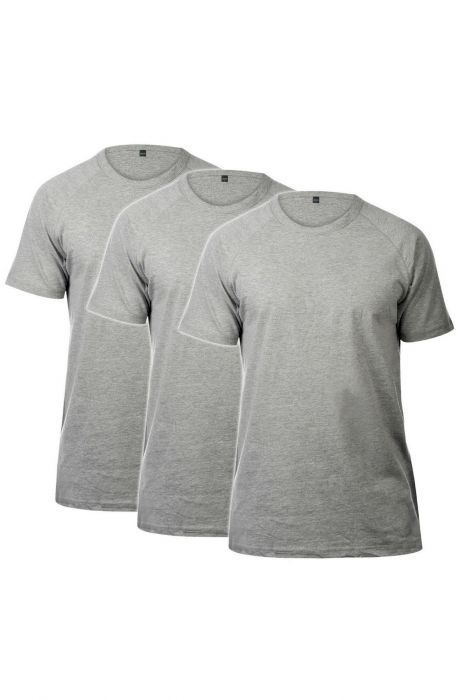 Ruth Raglan Tee 3 Pack (Heather Grey)