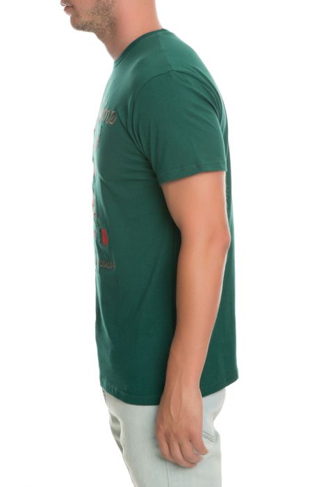 The Poison Embroidery Tee in Green