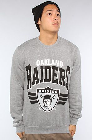 raiders crew neck sweater