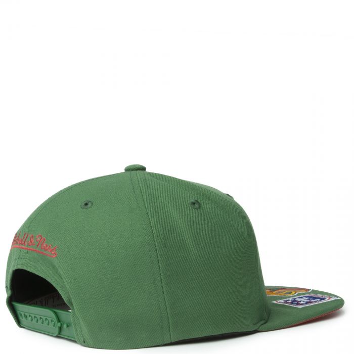Mitchell & Ness Seattle SuperSonics Snapback 6HSSMM21130-SSUGREN - Karmaloop