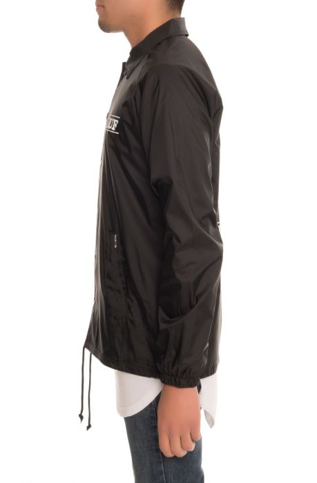 The HUF x Pigpen Coach's Jacket in Black