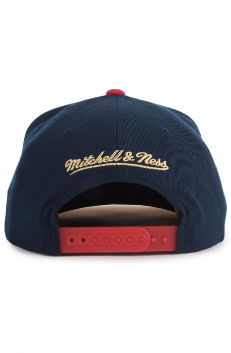 The Chicago Bulls 2 Tone Snapback Hat in Blue & Red