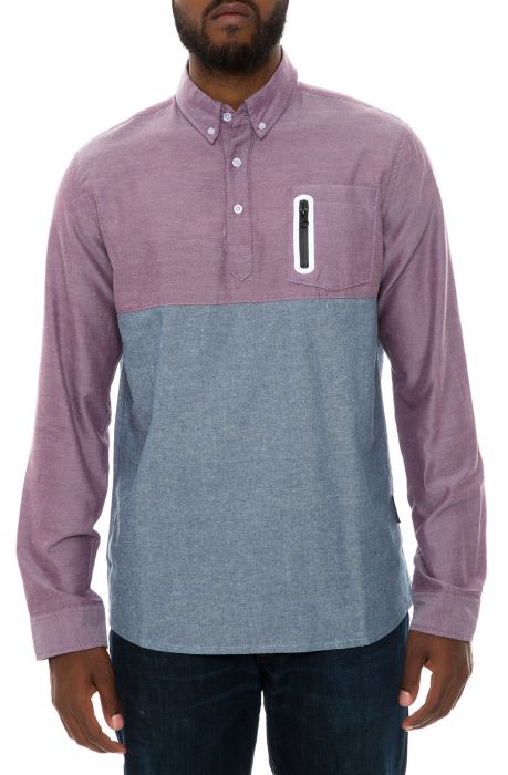 The PLUCK Shirt in Purple & Blue