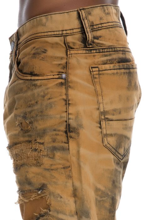 The Tinted Denim shorts in Wheat