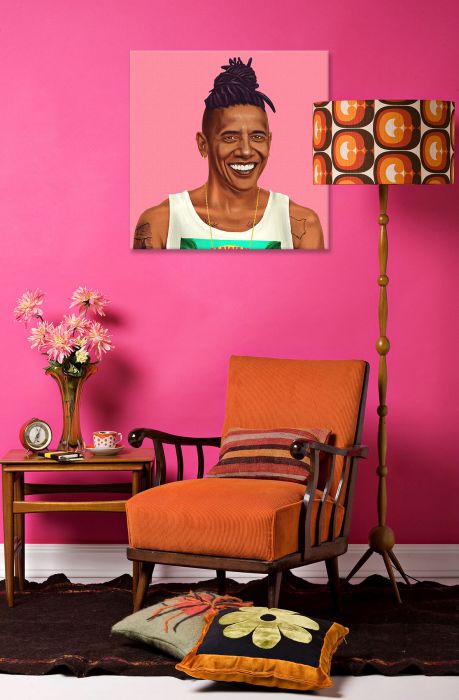 The Obama by Amit Shimoni Canvas Print 37 x 37 in Multi