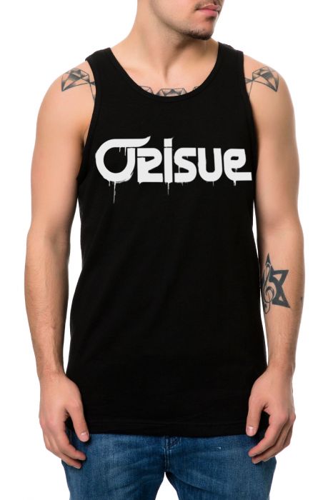 The New Age Spray Tank Top in Black