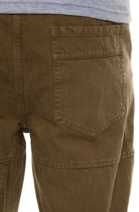 The Twill Repaired Pants in Zen Olive