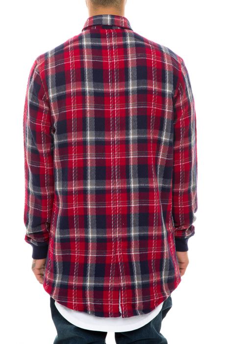 The Plaid Shirt Jacket in Red