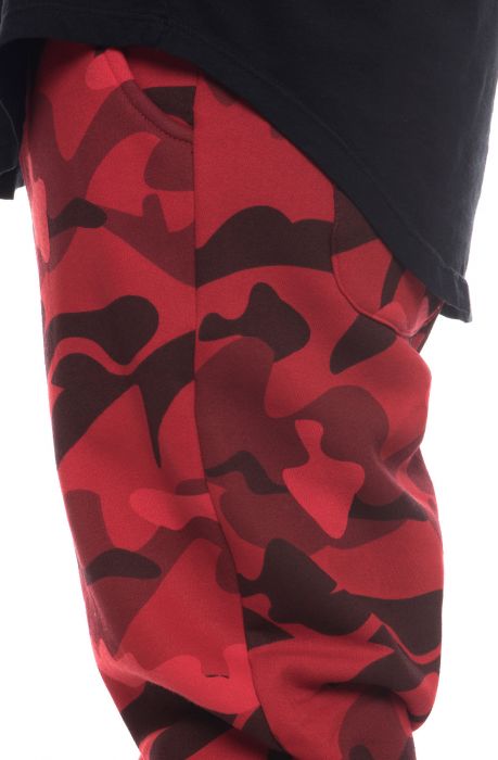 The Camo Sweatpants in Red