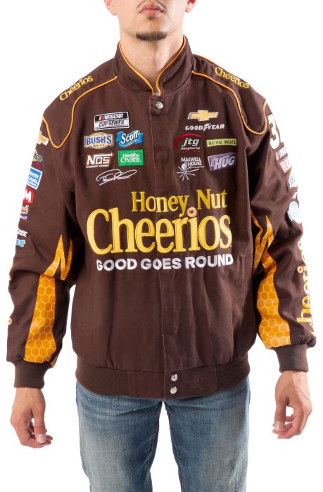 JH DESIGN Cheerios Racing Jacket RYP303CH21-BRN - Karmaloop