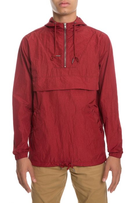 The Albie Hooded Anorak in Red