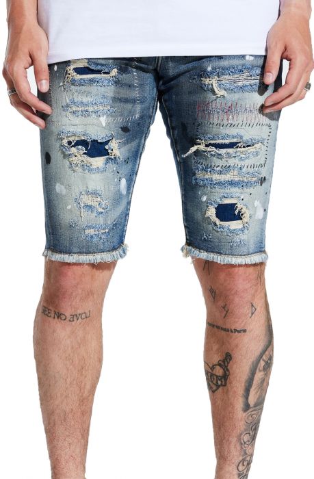 EMBELLISH Tyson Shredded Shorts EMBSP221-138 - Karmaloop