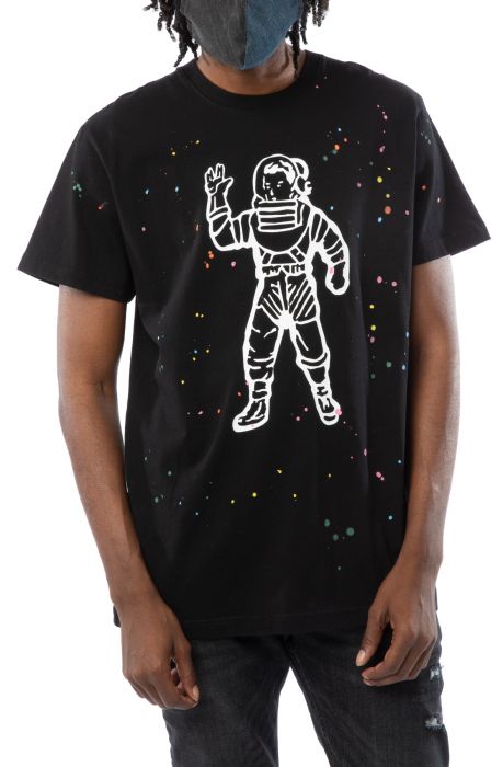 BILLIONAIRE BOYS CLUB Astro Spattered Short Sleeve Knit Tee 801-9310BLK ...