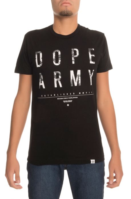 The Dope Army Tee in Black
