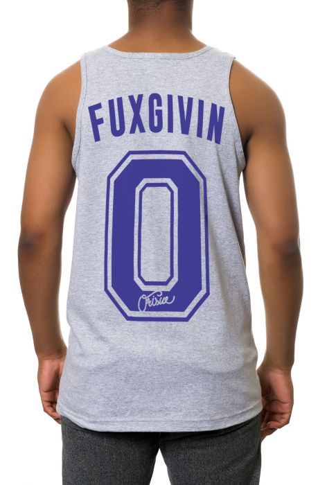 The Fuxgivin Tank Top in Heather Grey