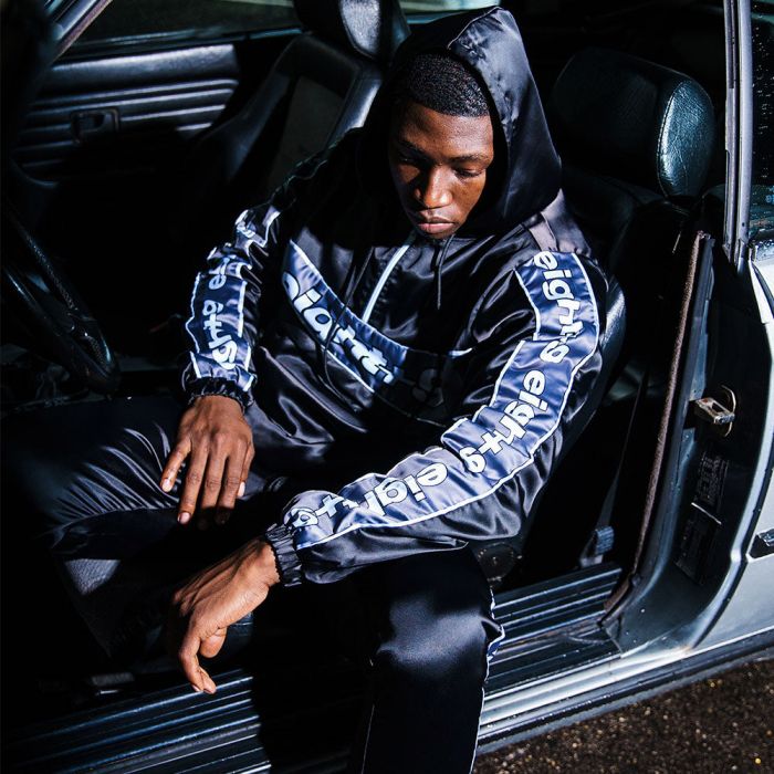 8&9 MFG CO. Ninety-Four Nylon Anorak Jacket Black JKNINBLK-BLACK