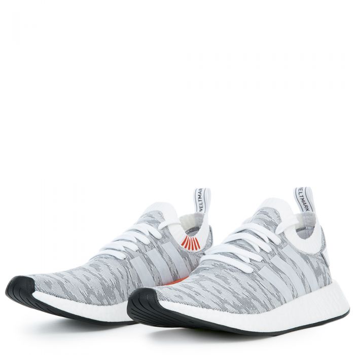The NMD_R2 PK in White and Coral Black