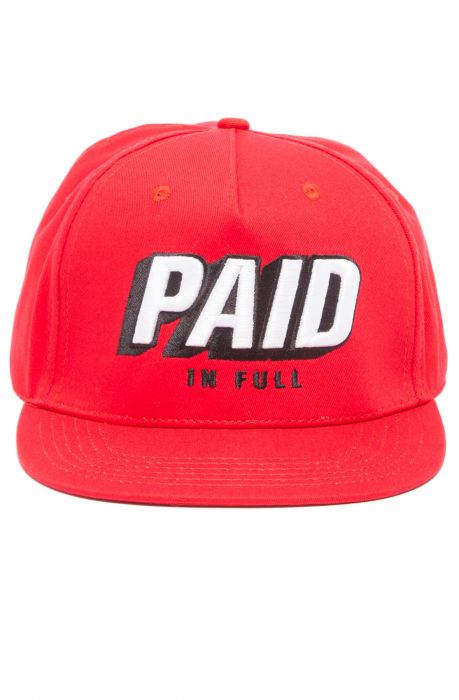 The Paid Snapback in Red