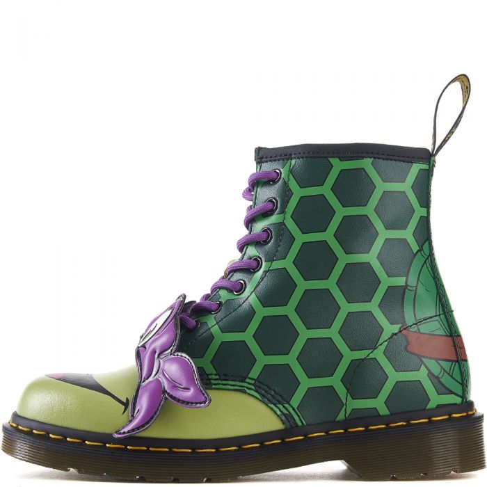Dr. Martens Unisex: Ninja Turtle Donatello (Donnie) 8 Eye Boots