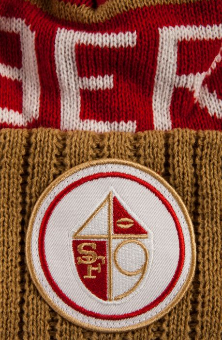 The San Francisco 49ers High 5 Beanie in Red & Gold