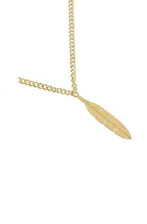 The Feather Necklace - Gold